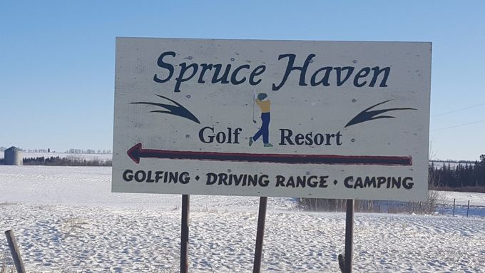 Follow the signs. 
https://www.facebook.com/Spruce-Haven-994496070587136/